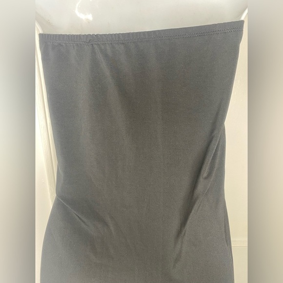 Swimsuits for All Elegant Black Strapless Beach Cover Up - Picture 5 of 8